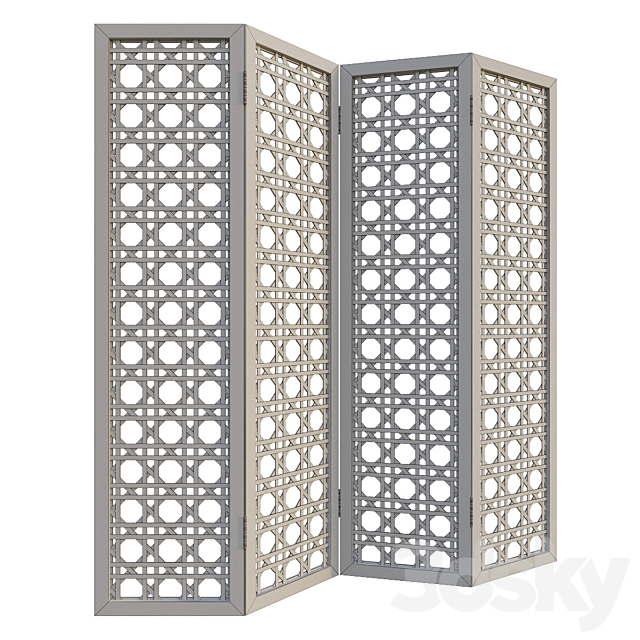 Decorative metal screen 3DSMax File - thumbnail 3