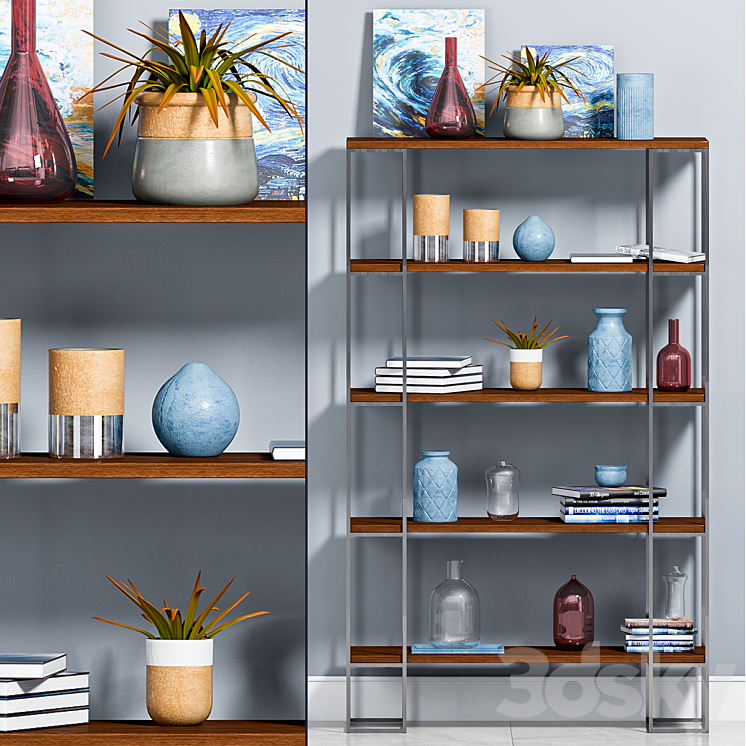 Decorative shelf -3 3DS Max - thumbnail 1