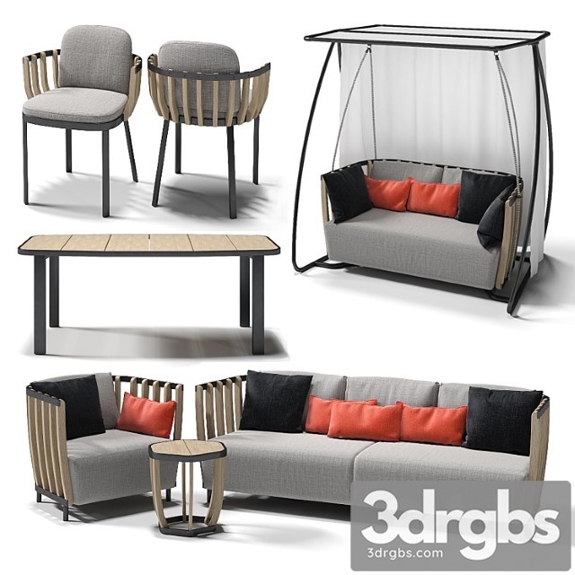 Ethimo swing collection set 2 3dsmax Download - thumbnail 1