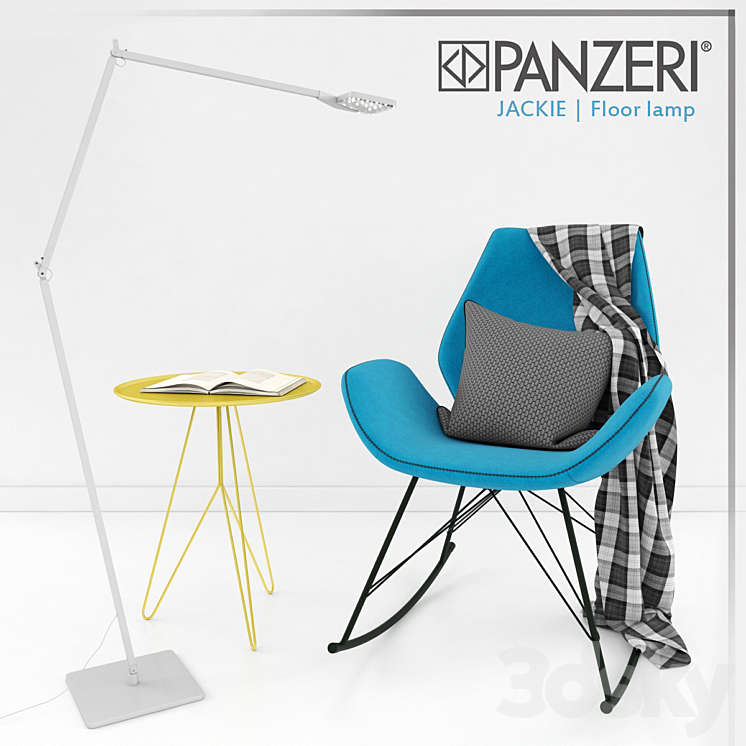 FAUTEUIL ROCKING CHAIR 3DS Max - thumbnail 1