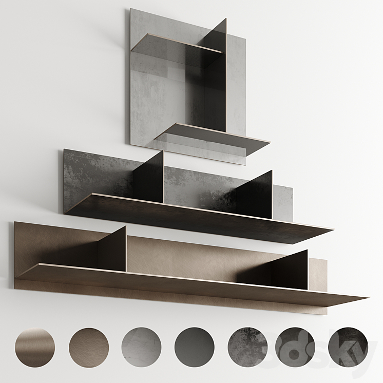 FRAME RIVET 2022 SIDE SHELF 3DS Max - thumbnail 1