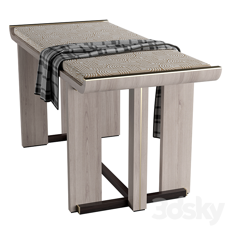 Frato ginza bench 3DS Max Model - thumbnail 2