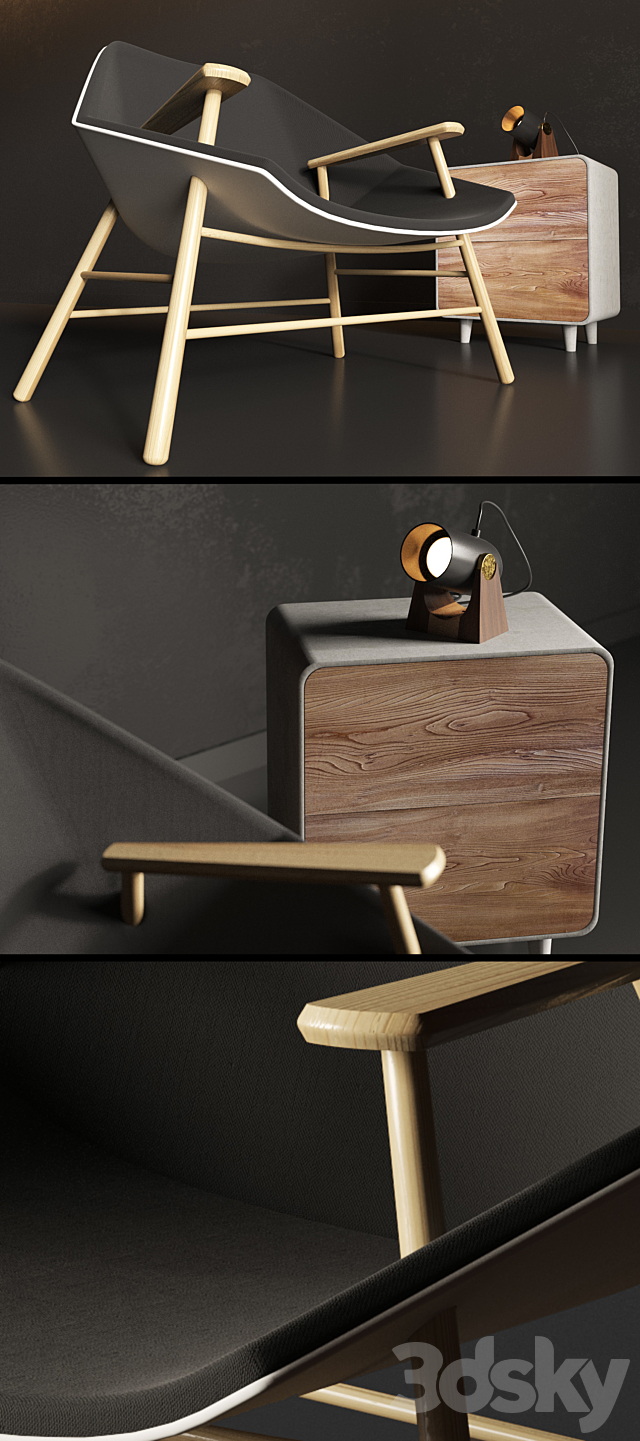 Furniture and light 3DSMax File - thumbnail 2