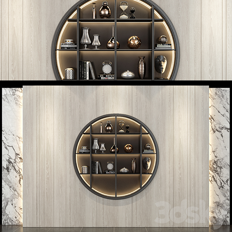 Furniture composition set 127 3DS Max - thumbnail 1