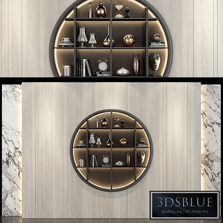 Furniture composition set 127 3DS Max - thumbnail 3