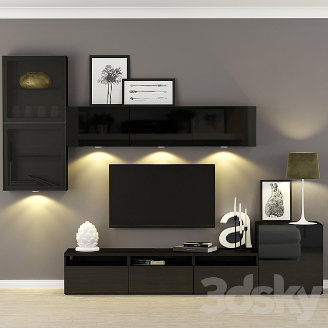 Furniture for TV & Multimedia Ikea BESTO _ Besta 3DSMax File - thumbnail 1