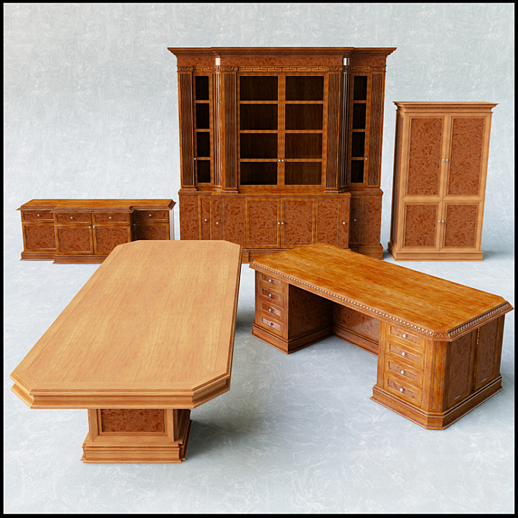 Furniture group for office 3DS Max - thumbnail 2