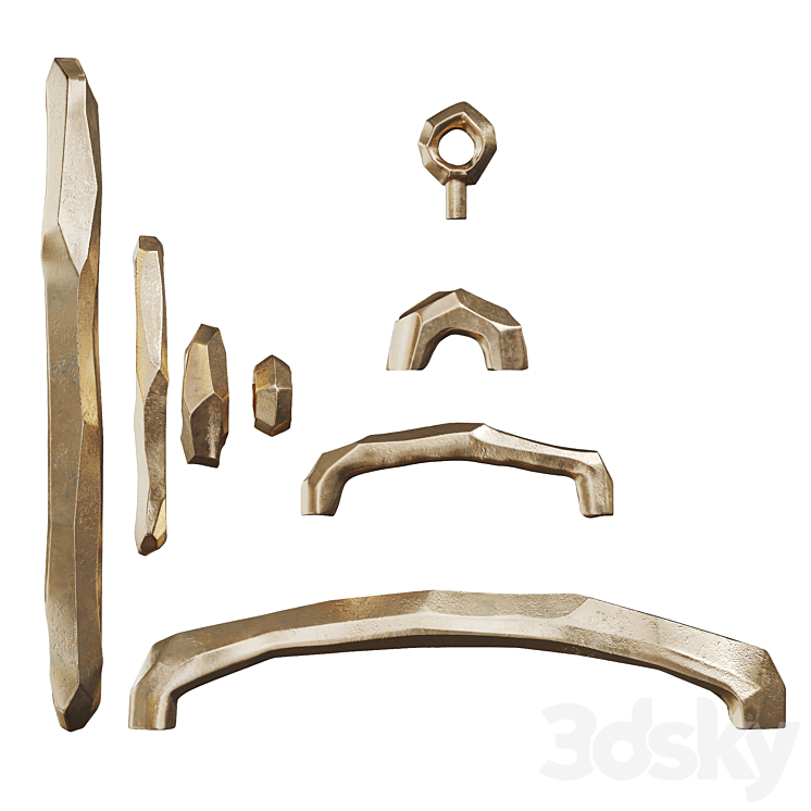 Furniture handles EDGE Vetvi Store 3DS Max Model - thumbnail 2