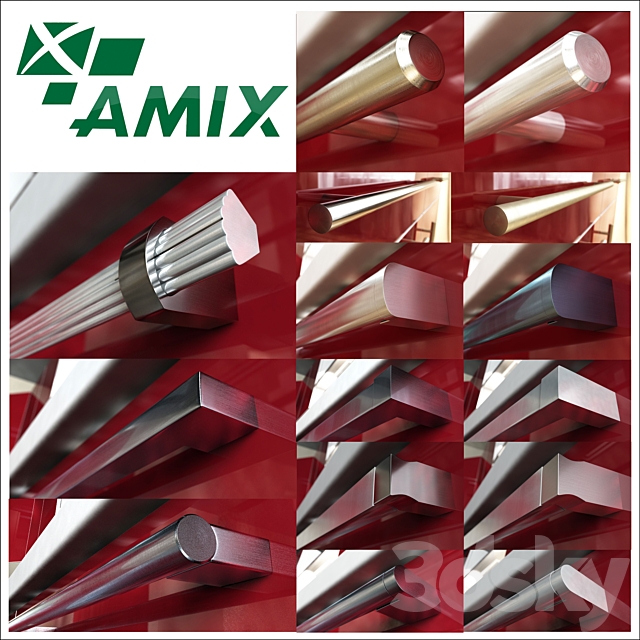 Furniture handles the firm AMIX_vol.01 Reylingovye 3DSMax File - thumbnail 1