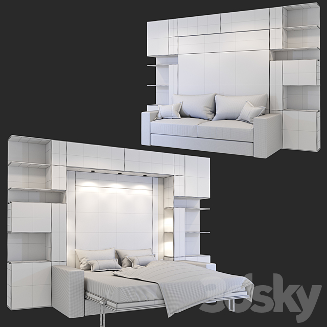 Furniture transformer Olissys DarkSide 3DS Max Model - thumbnail 3