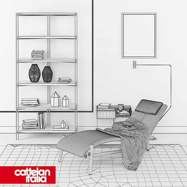 Furniture with decor – Cattelan Italia – Donovan Thor Hudson Dante 3DS Max Model - thumbnail 2