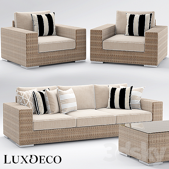 Garden furniture riviera outdoor collection 3DSMax File - thumbnail 1