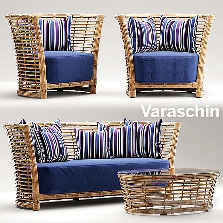 Garden furniture varaschin tonkino 3DS Max - thumbnail 1