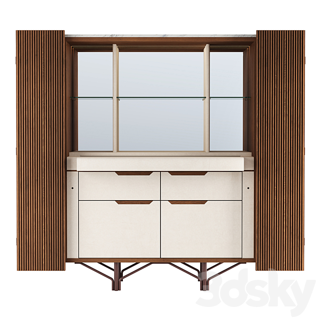 Giorgetti Charlotte Tall Bar 85002 3DSMax File - thumbnail 1