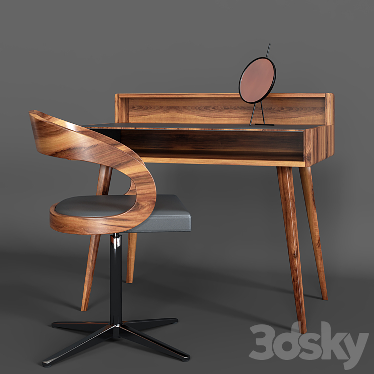 Girado sol home office and chair 3DS Max - thumbnail 1