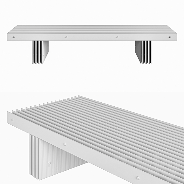 Grid Bench by Mario Tsai 3DSMax File - thumbnail 2