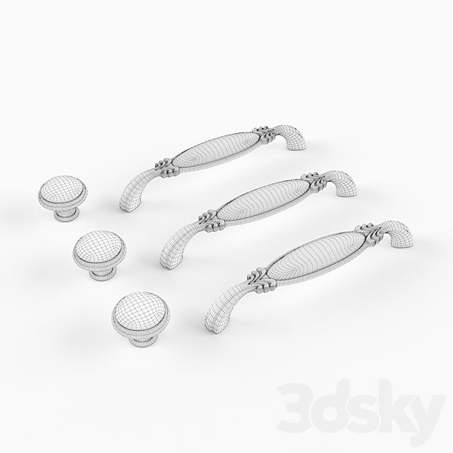 Handles for kitchen Giusti WMN.781.128.HHHH 3DSMax File - thumbnail 2