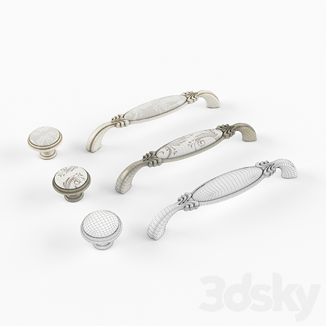 Handles for kitchen Giusti WMN.781.128.HHHH 3DSMax File - thumbnail 3