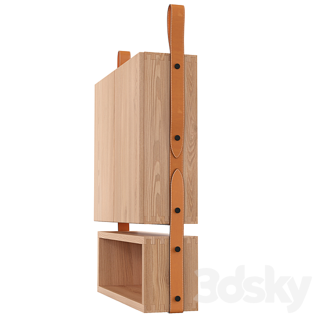 Hanging cabinet with shelf Mutina by OEO Studio 3DSMax File - thumbnail 3