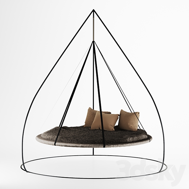 Hanging hammock 3DSMax File - thumbnail 1