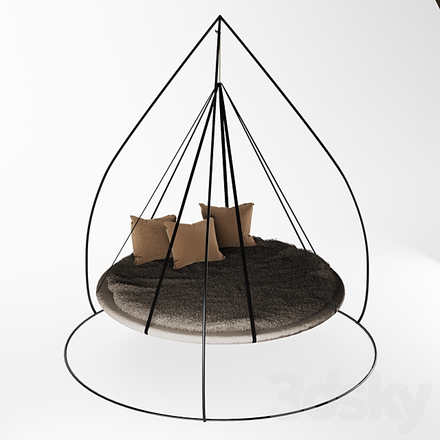 Hanging hammock 3DSMax File - thumbnail 2