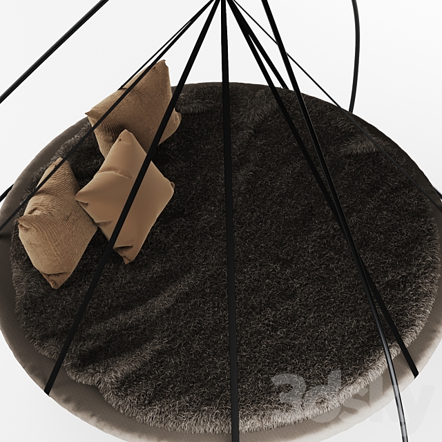 Hanging hammock 3DSMax File - thumbnail 3