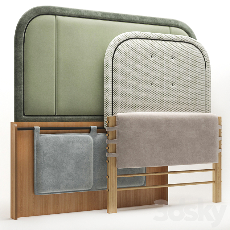 Headboard-19 3DS Max Model - thumbnail 1