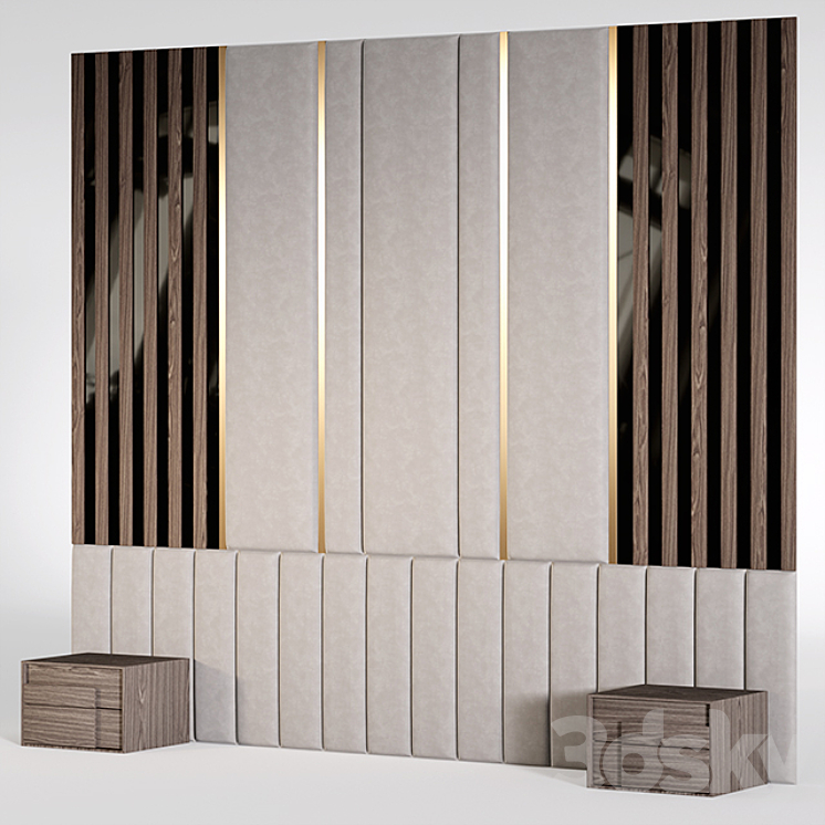 Headboard 8 3DS Max - thumbnail 2