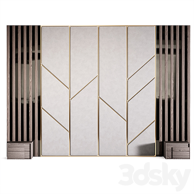 Headboard 9 3DS Max Model - thumbnail 2