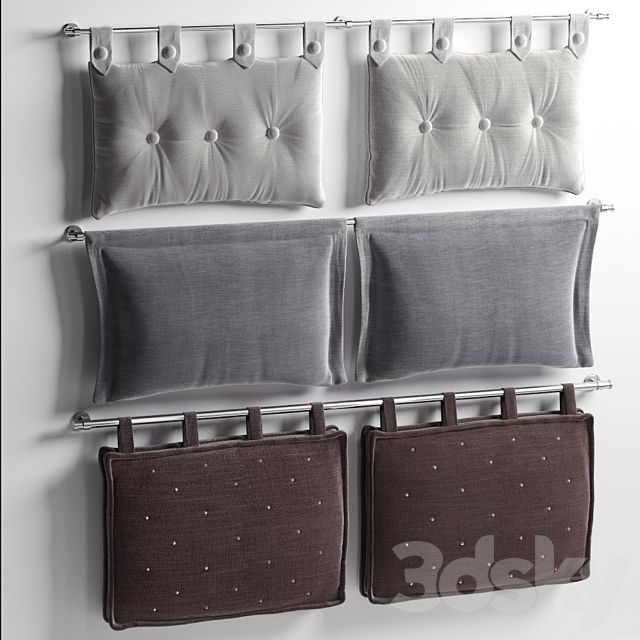 Headboard pillow 3DSMax File - thumbnail 1