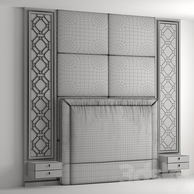 Headboard. Wall panel_4 3DSMax File - thumbnail 2