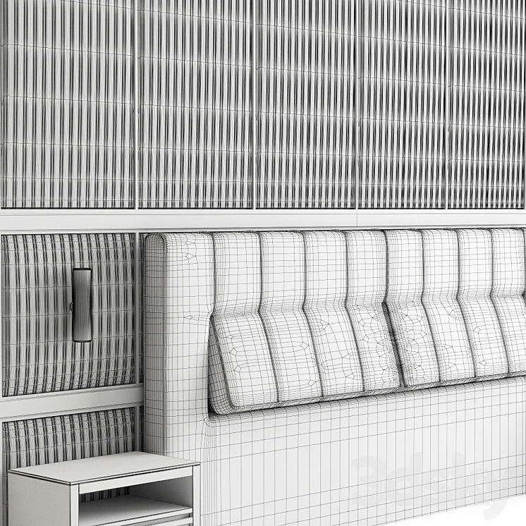 Headboard. Wall panel_6 3DS Max - thumbnail 2