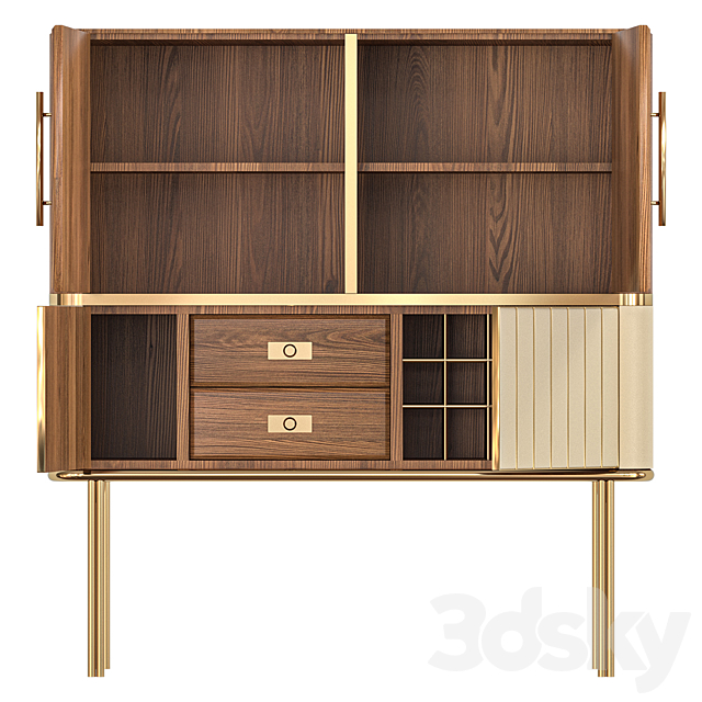 Hepburn cabinet with insides. 3DSMax File - thumbnail 2