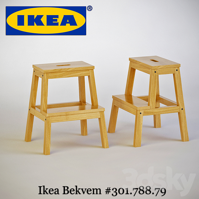 Ikea Bekvem # 301.788.79 (BEKV?M) 3DSMax File - thumbnail 1