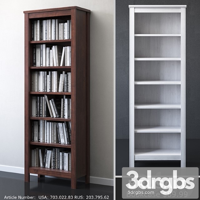 Ikea brusali bookcase 2 3dsmax Download - thumbnail 1