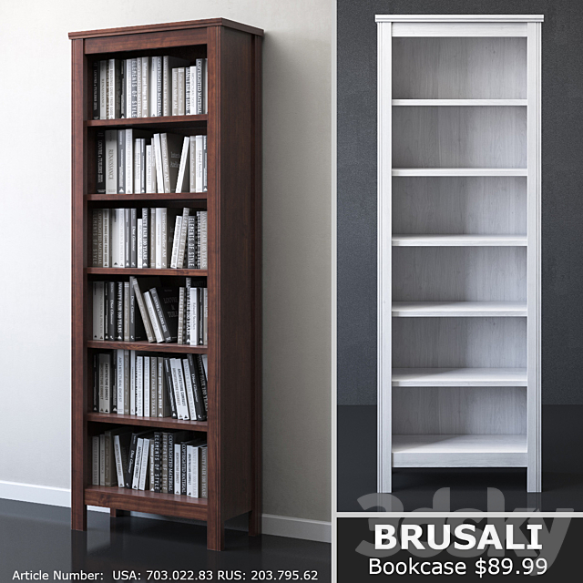 IKEA BRUSALI Bookcase 3DSMax File - thumbnail 1