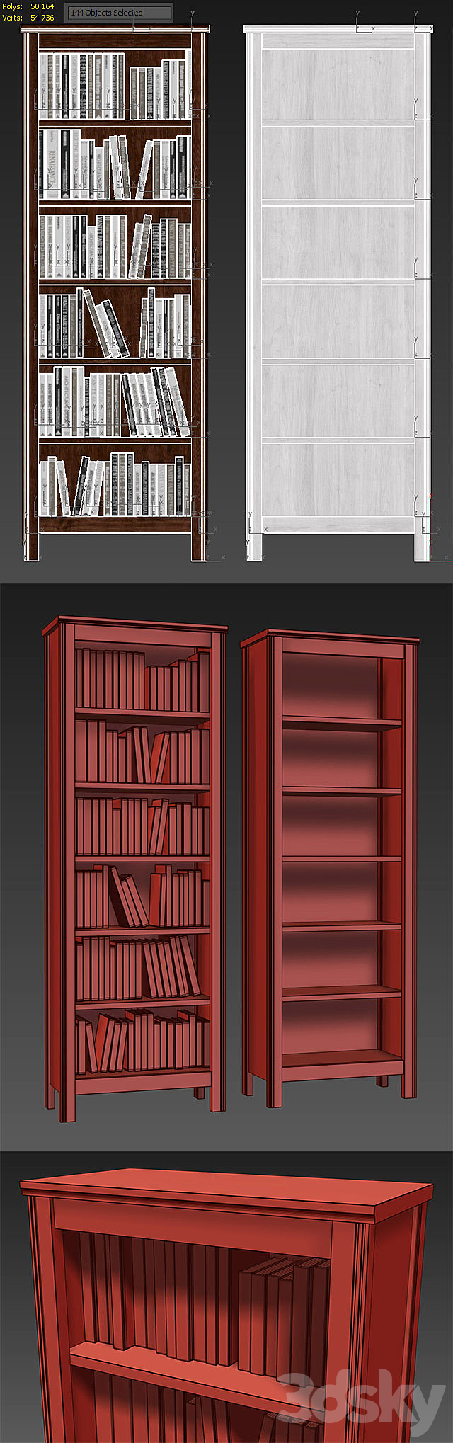 IKEA BRUSALI Bookcase 3DSMax File - thumbnail 3