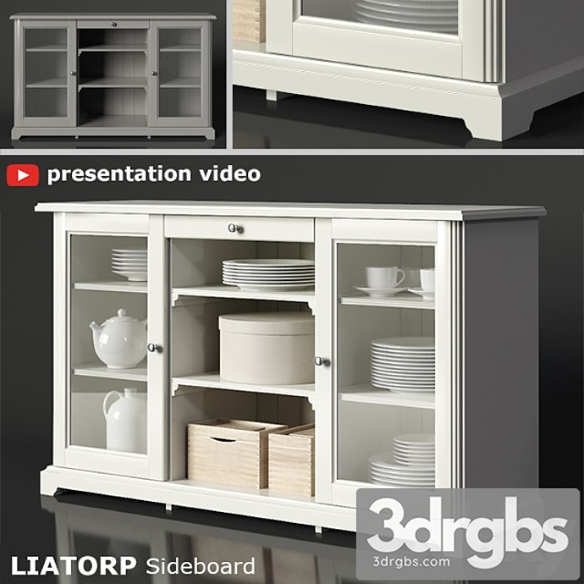 Ikea liatorp sideboard 2 3dsmax Download - thumbnail 1