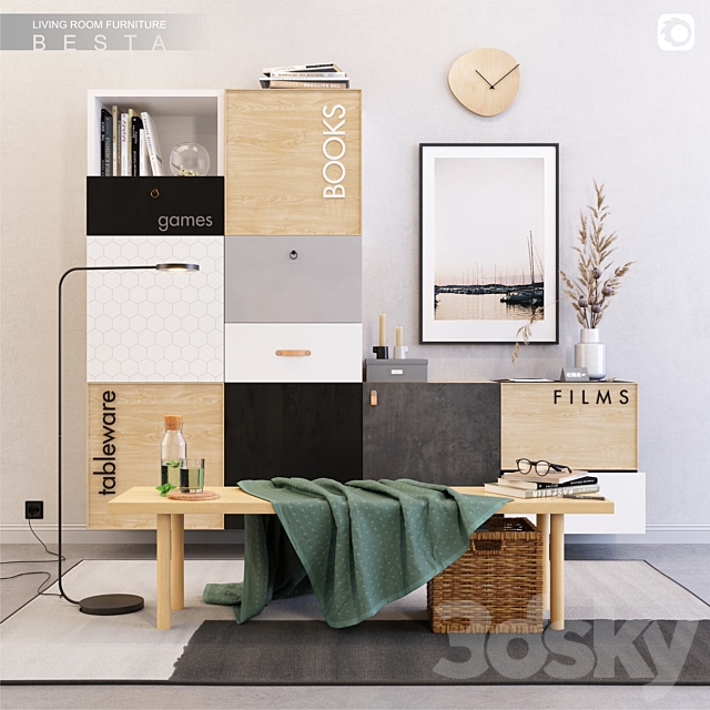 IKEA_BESTA_set_4 3DSMax File - thumbnail 1