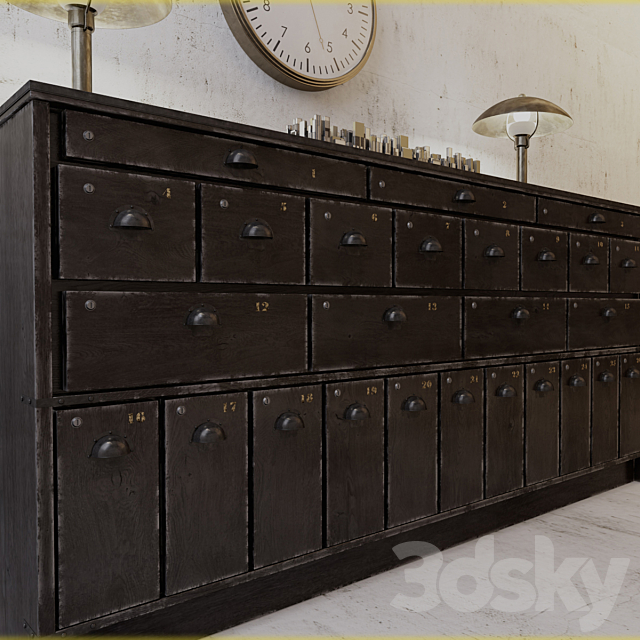 Industrial Card Catalog 3DSMax File - thumbnail 2