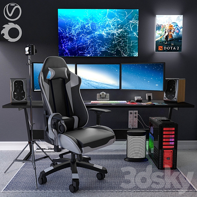 Jc gaming room 3DSMax File - thumbnail 1