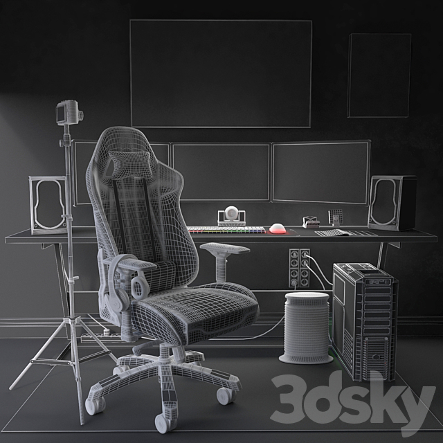 Jc gaming room 3DSMax File - thumbnail 3