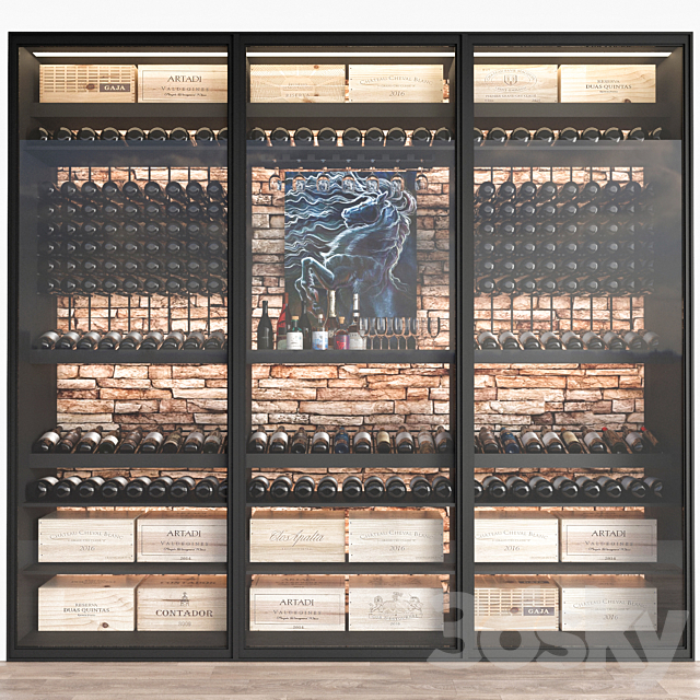 JC Wine Cabinet 10 3DSMax File - thumbnail 1