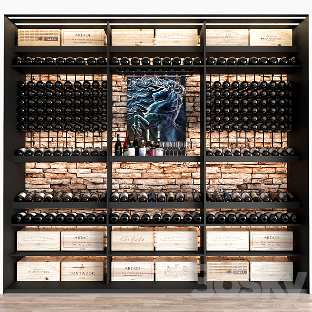 JC Wine Cabinet 10 3DSMax File - thumbnail 2