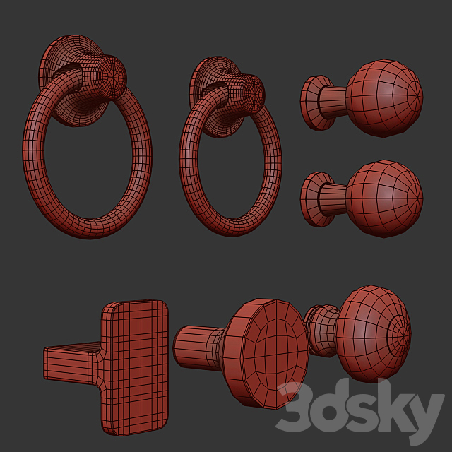 Knob Set IKEA 3DSMax File - thumbnail 2