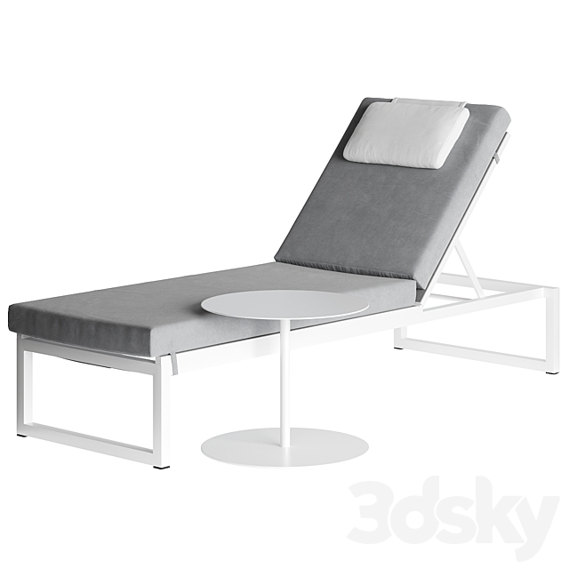 Landscape Single Lounger by Kettal 3DS Max Model - thumbnail 2