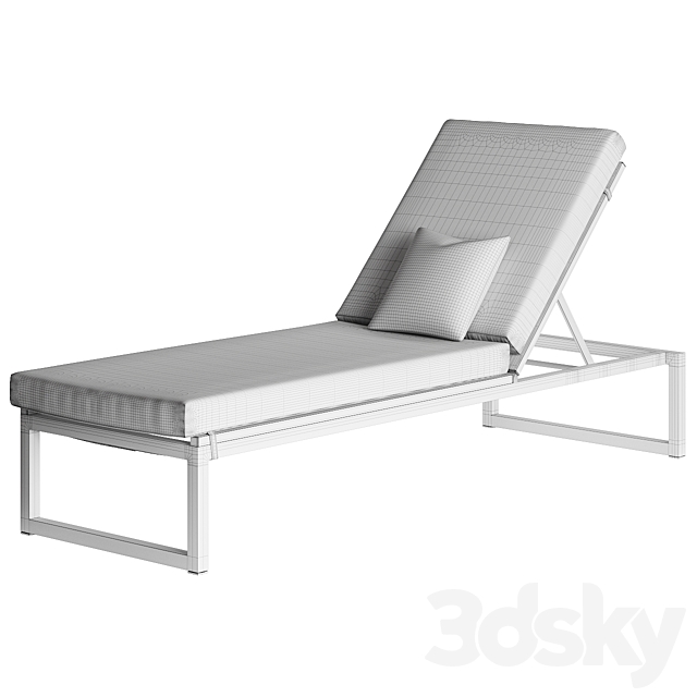 Landscape Single Lounger by Kettal 3DS Max Model - thumbnail 3