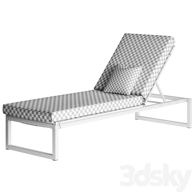 Landscape Single Lounger by Kettal 3DS Max Model - thumbnail 4