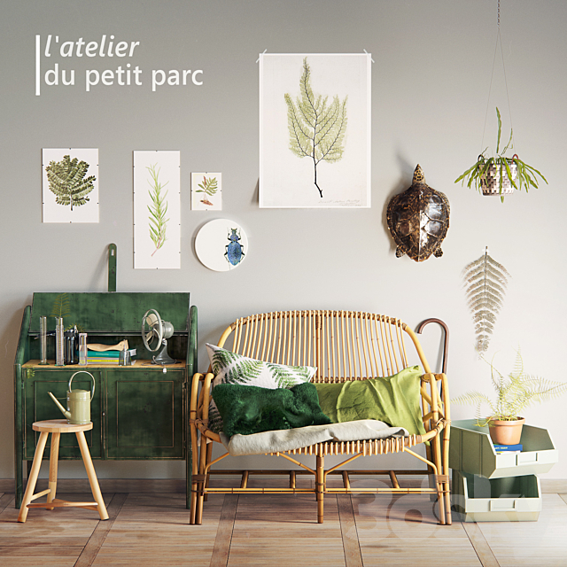 Latelier du petit parc GREEN SET 3DSMax File - thumbnail 1