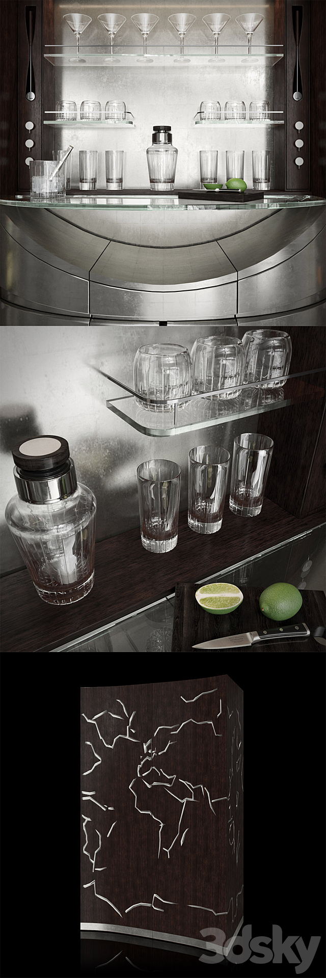 Linley London – Tectonic Bar 3DSMax File - thumbnail 2